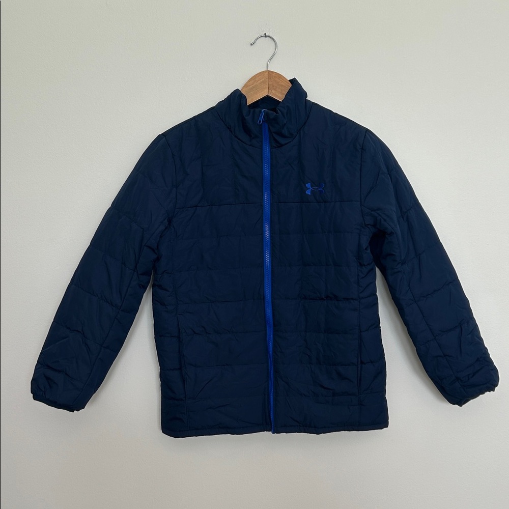 Under Armour UA Kids' Westward Waterproof 3-in-1 Jacket Royal Size Medium 10 12 - Picture 6 of 7